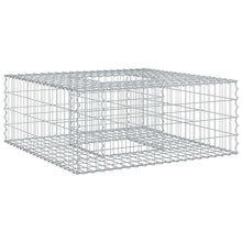 Gabion Verhoogd Bed Zilver 100 x 100 x 40 cm