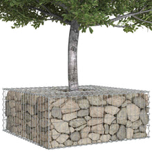 Gabion Verhoogd Bed Zilver 100 x 100 x 40 cm