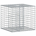 Gabion Raised Bed Silver 60 x 60 x 55 cm Galvanized steel