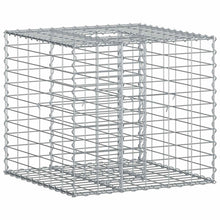 Gabion Verhoogd Bed Zilver 60 x 60 x 55 cm Gegalvaniseerd staal