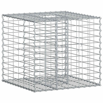 Gabion Verhoogd Bed Zilver 60 x 60 x 55 cm Gegalvaniseerd staal