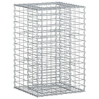 Gabion verhoogd bed 50x50x80 cm zilver gegalvaniseerd staal