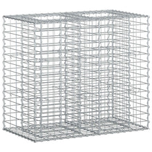 Gabion Verhoogd Bed Zilver 90 x 50 x 80 cm Gegalvaniseerd staal