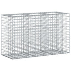 Gabion Raised Bed Silver 130 x 50 x 80 cm