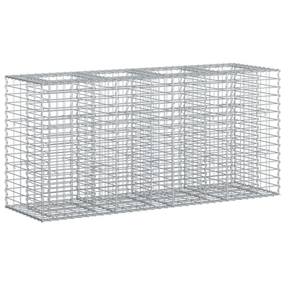 Gabion Verhoogd Bed Zilver 170 x 50 x 80 cm