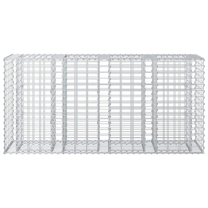 Gabion Verhoogd Bed Zilver 170 x 50 x 80 cm