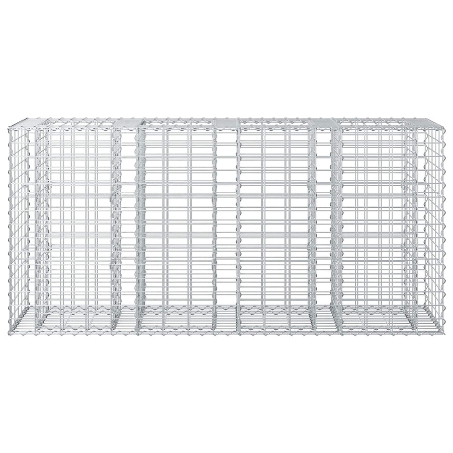 Gabion Verhoogd Bed Zilver 170 x 50 x 80 cm