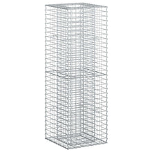 Gabion Verhoogd Bed Zilver 50 x 50 x 150 cm