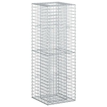 Gabion Verhoogd Bed Zilver 50 x 50 x 150 cm