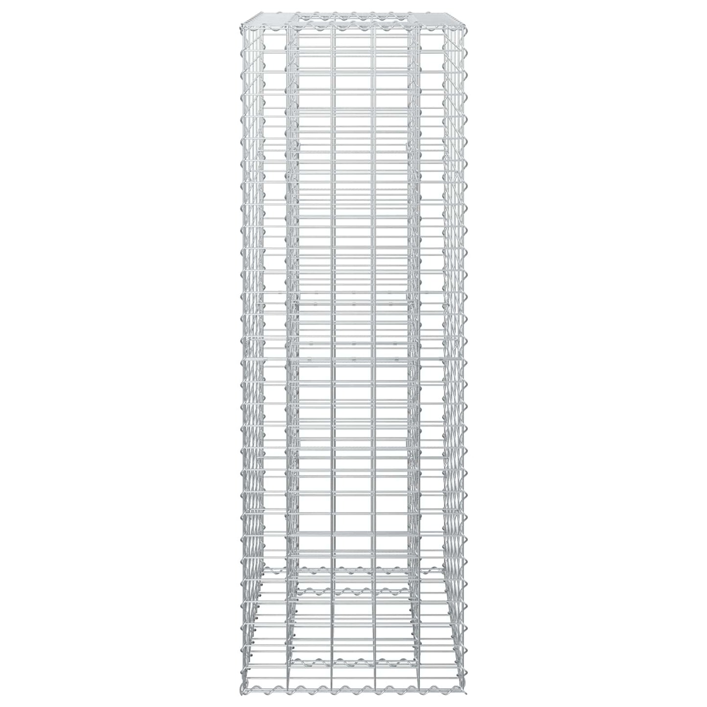 Gabion Verhoogd Bed Zilver 50 x 50 x 150 cm