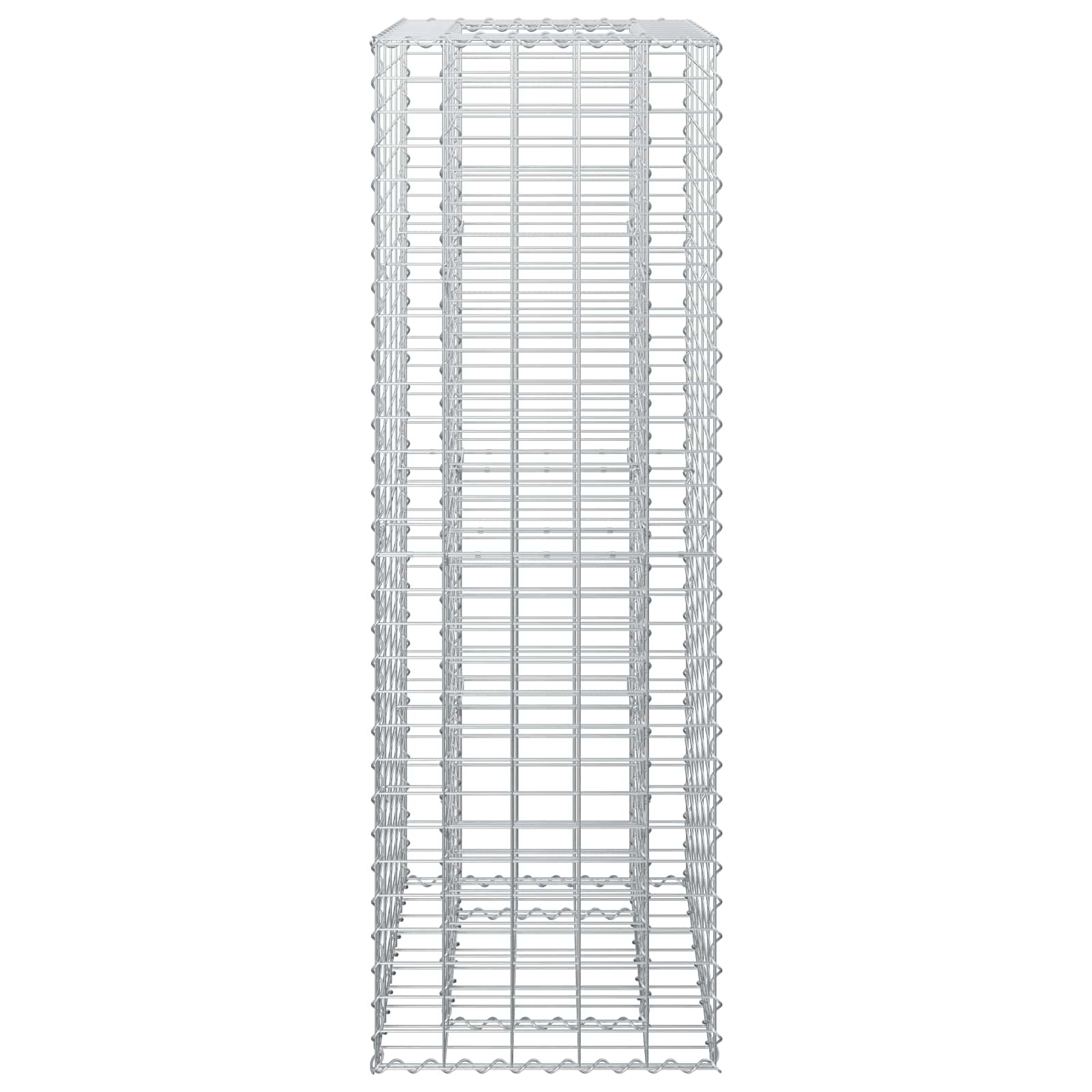 Gabion Verhoogd Bed Zilver 50 x 50 x 150 cm