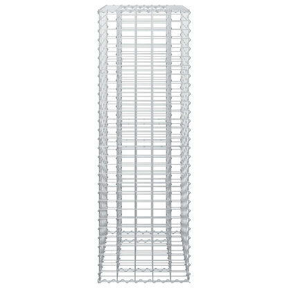 Gabion Verhoogd Bed Zilver 50 x 50 x 150 cm