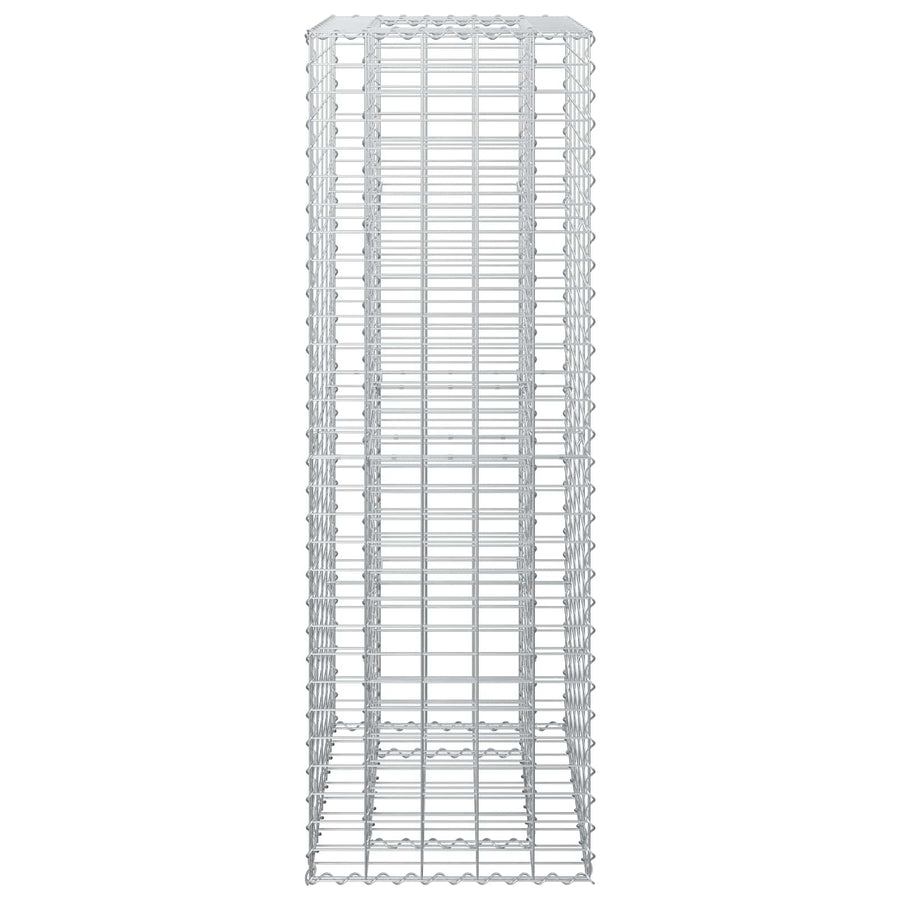 Gabion Verhoogd Bed Zilver 50 x 50 x 150 cm