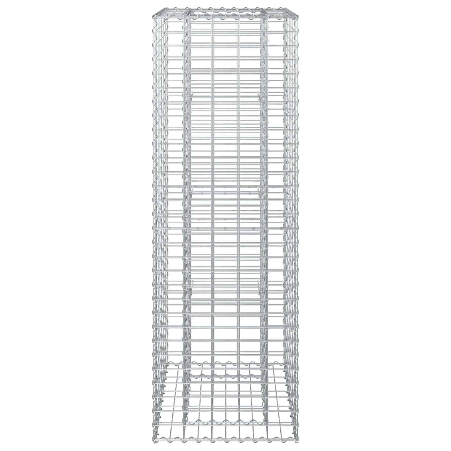 Gabion Verhoogd Bed Zilver 50 x 50 x 150 cm