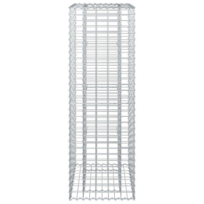 Gabion Verhoogd Bed Zilver 50 x 50 x 150 cm