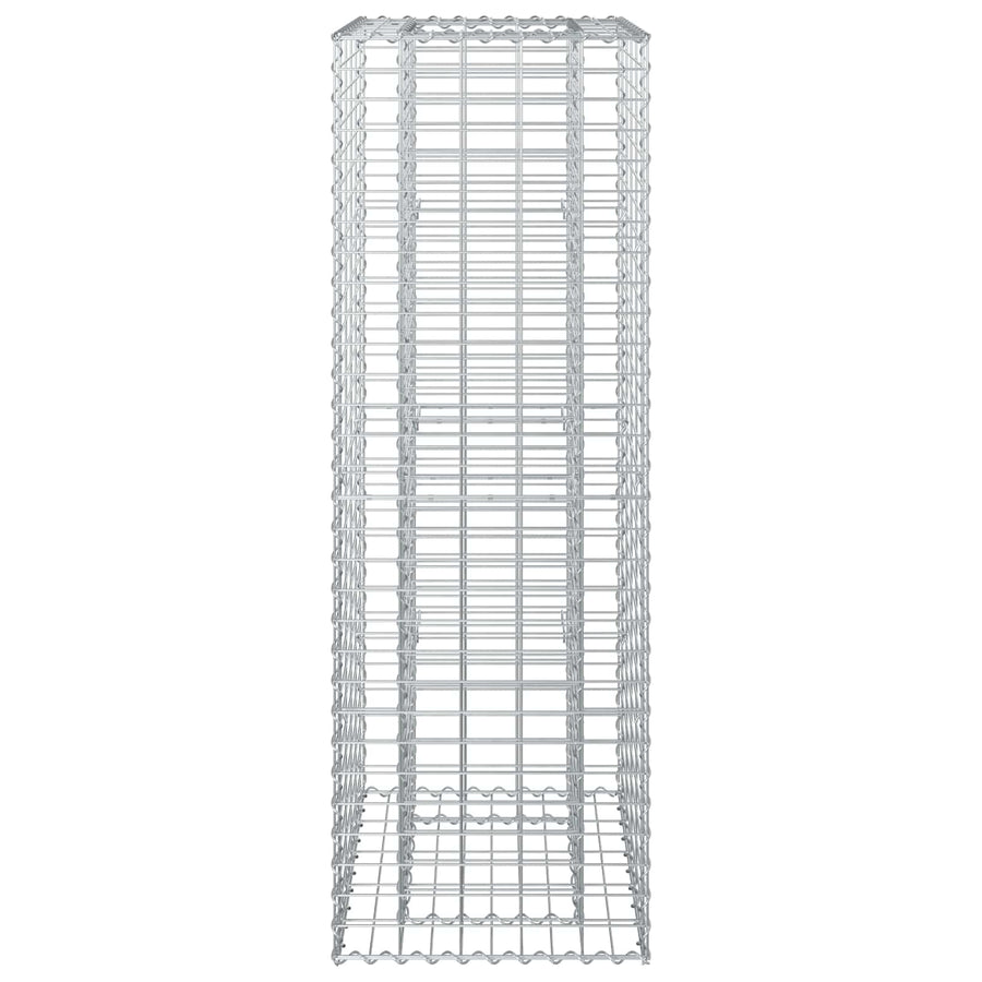 Gabion Verhoogd Bed Zilver 50 x 50 x 150 cm