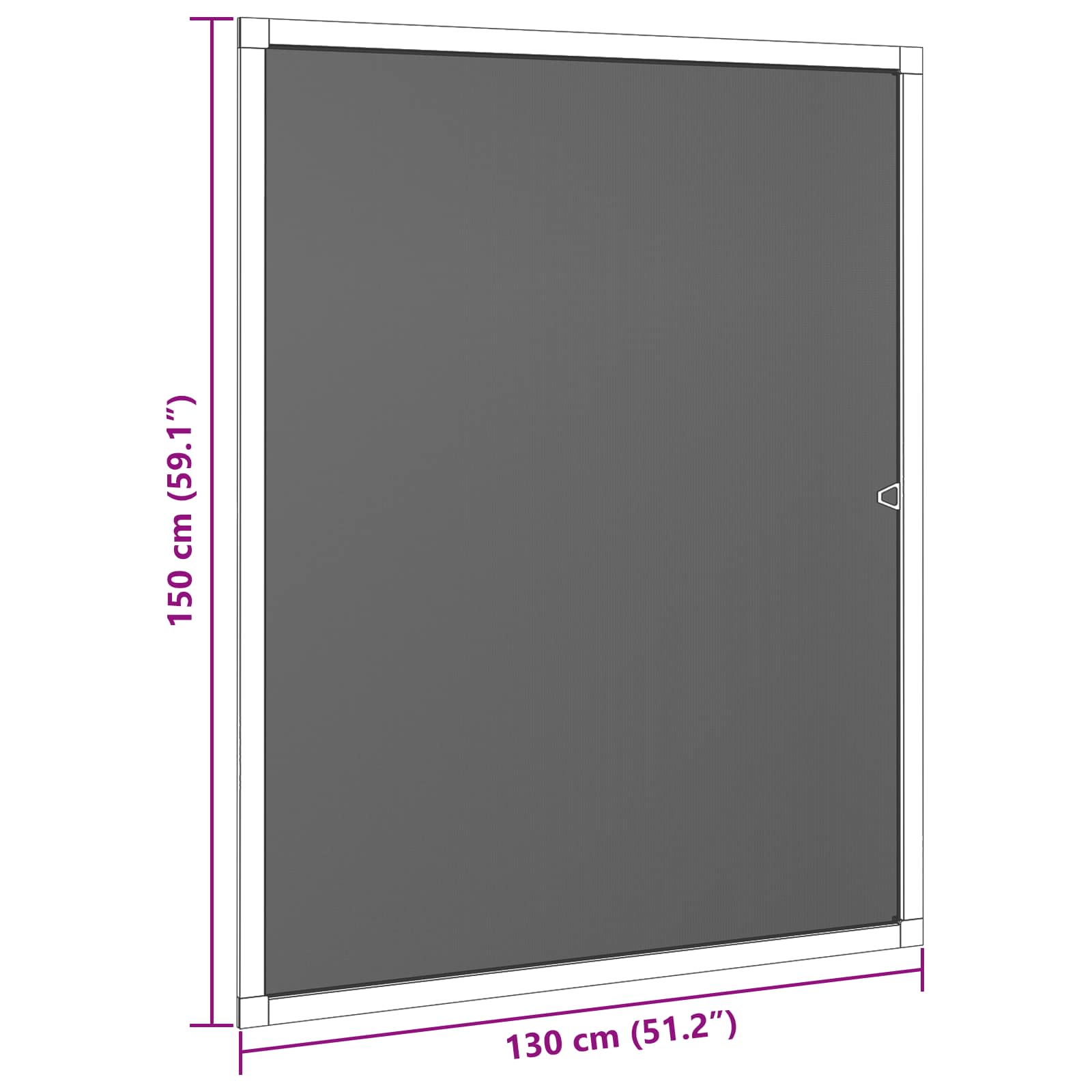 Insectenscherm voor ramen Wit 130 x 150 cm
