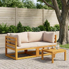 Hoekbank Massief Acaciahout Naturel 2x 2-zits