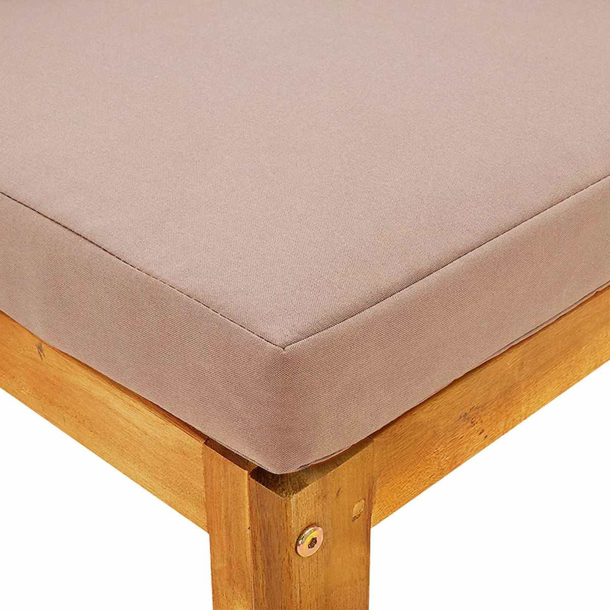 Modulaire bankset met kussens 2 st 2-zits Massief Acaciahout
