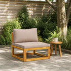 Modulaire bank massief acaciahout taupe 68x70x60 cm