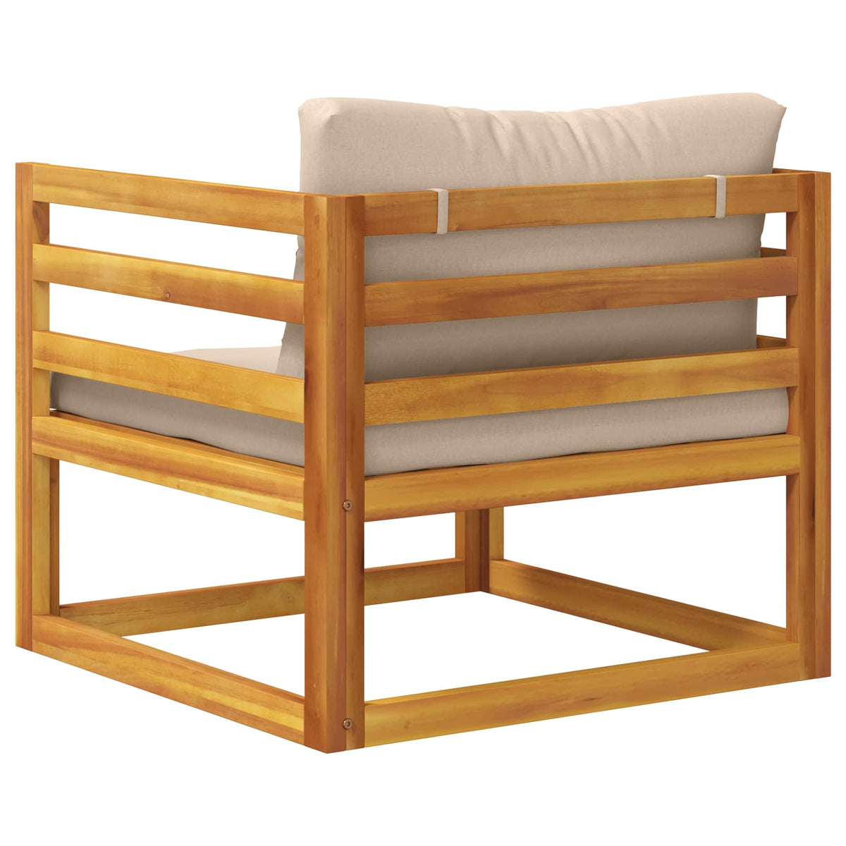 Modulaire fauteuil met kussens Massief Acaciahout Naturel
