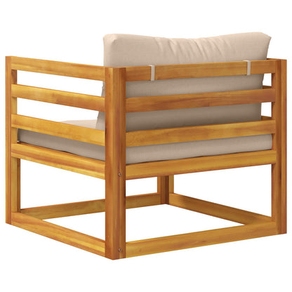 Modulaire fauteuil met kussens Massief Acaciahout Naturel