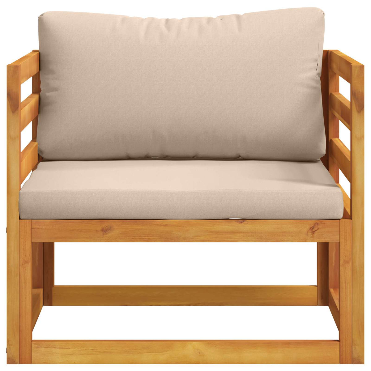 Modulaire fauteuil met kussens Massief Acaciahout Naturel