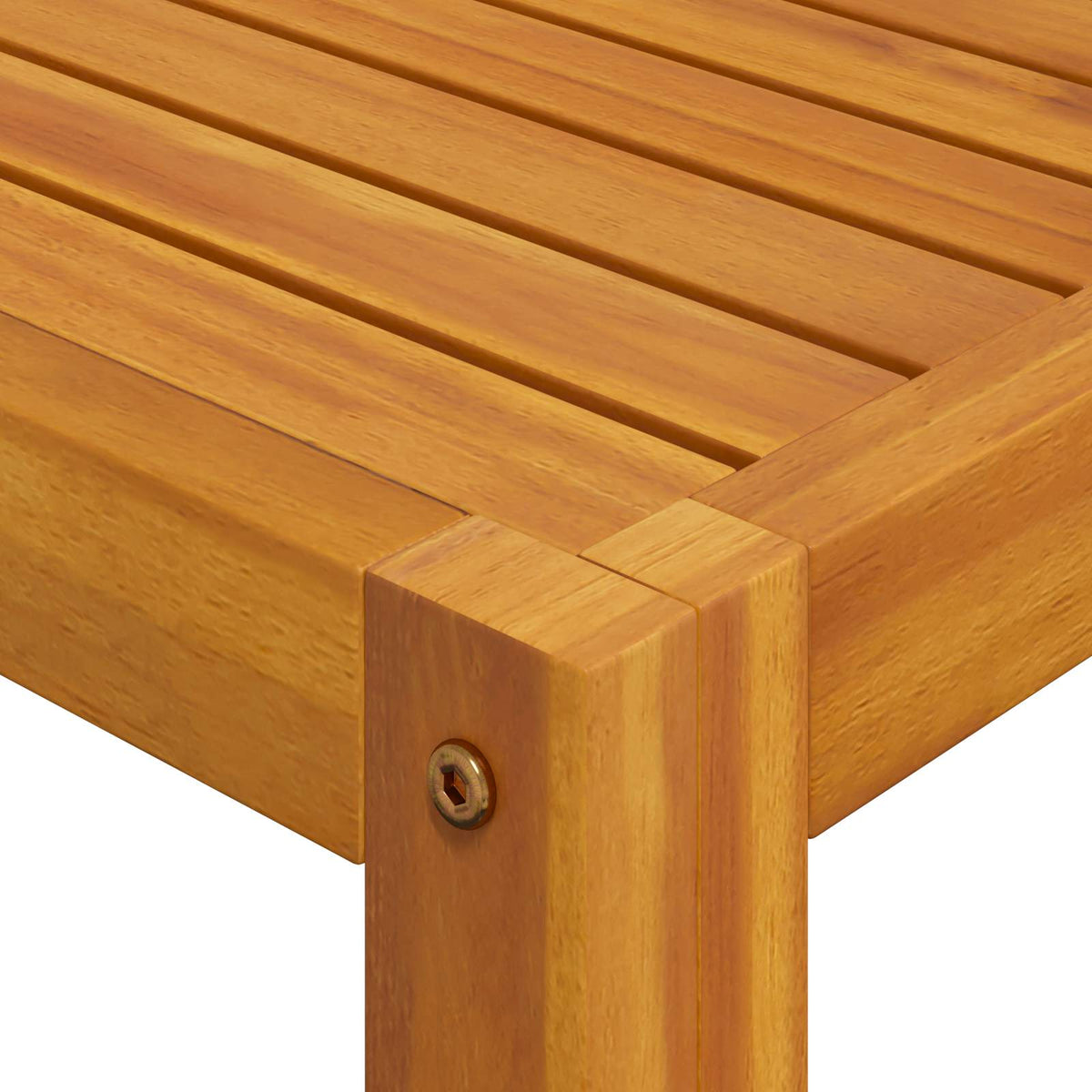 Modulaire bankset met kussens 2 st Massief Acaciahout Naturel