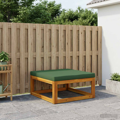Modulaire voetensteun met kussens Massief Acaciahout Naturel