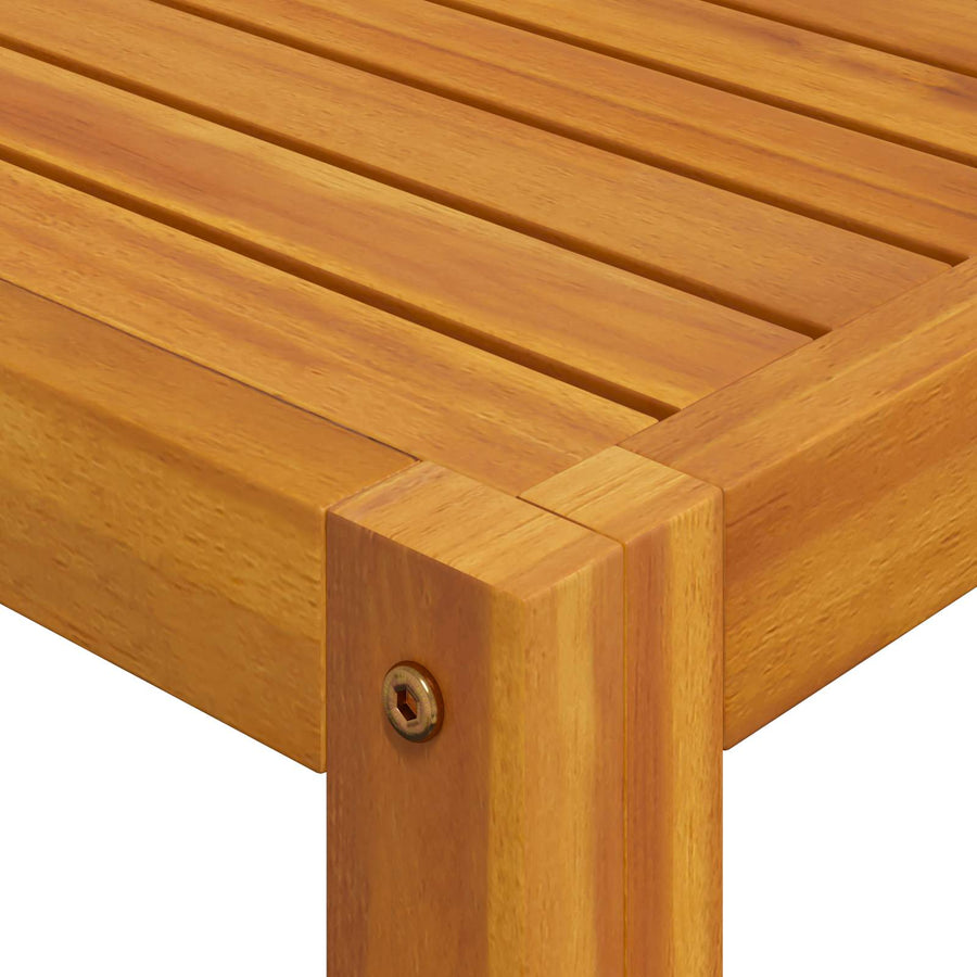 Modulaire bankset met kussens 2 st Massief Acaciahout Naturel