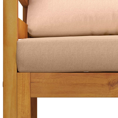 Modulaire fauteuil met kussens Massief Acaciahout Naturel