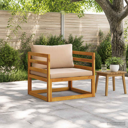 Modulaire fauteuil met kussens Massief Acaciahout Naturel