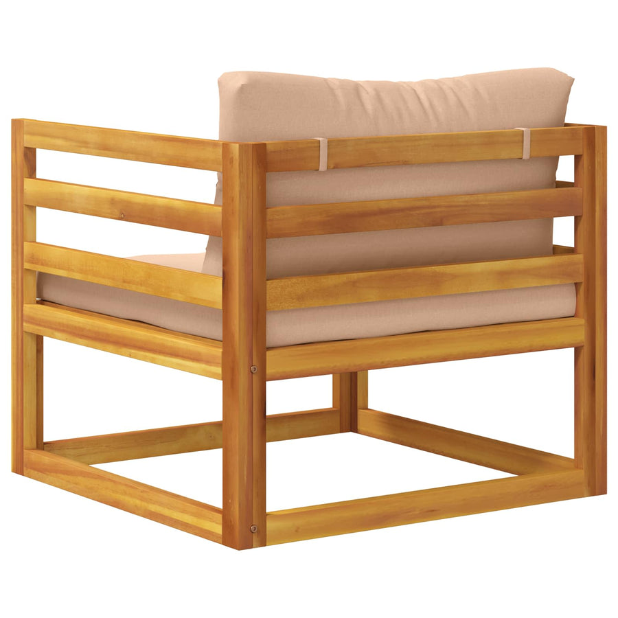 Modulaire fauteuil met kussens Massief Acaciahout Naturel