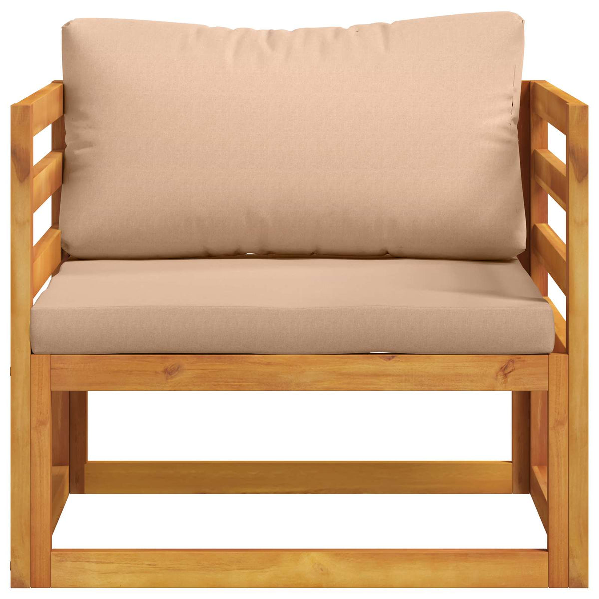 Modulaire fauteuil met kussens Massief Acaciahout Naturel