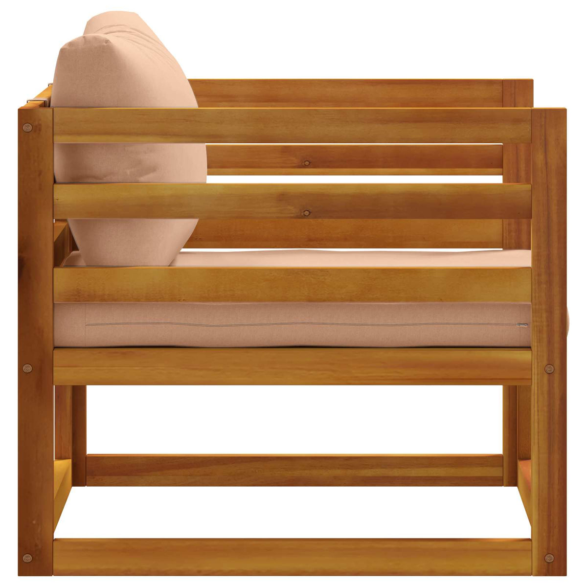 Modulaire fauteuil met kussens Massief Acaciahout Naturel