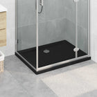 Douchebak 90x70 cm ABS zwart met dots