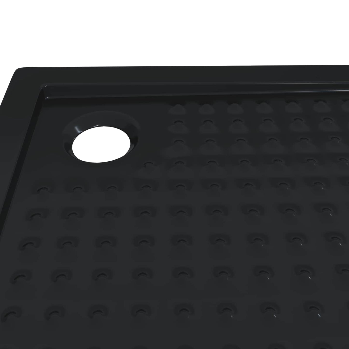 Douche Basis Tray met Dots 90 x 90 x 4 cm ABS Zwart
