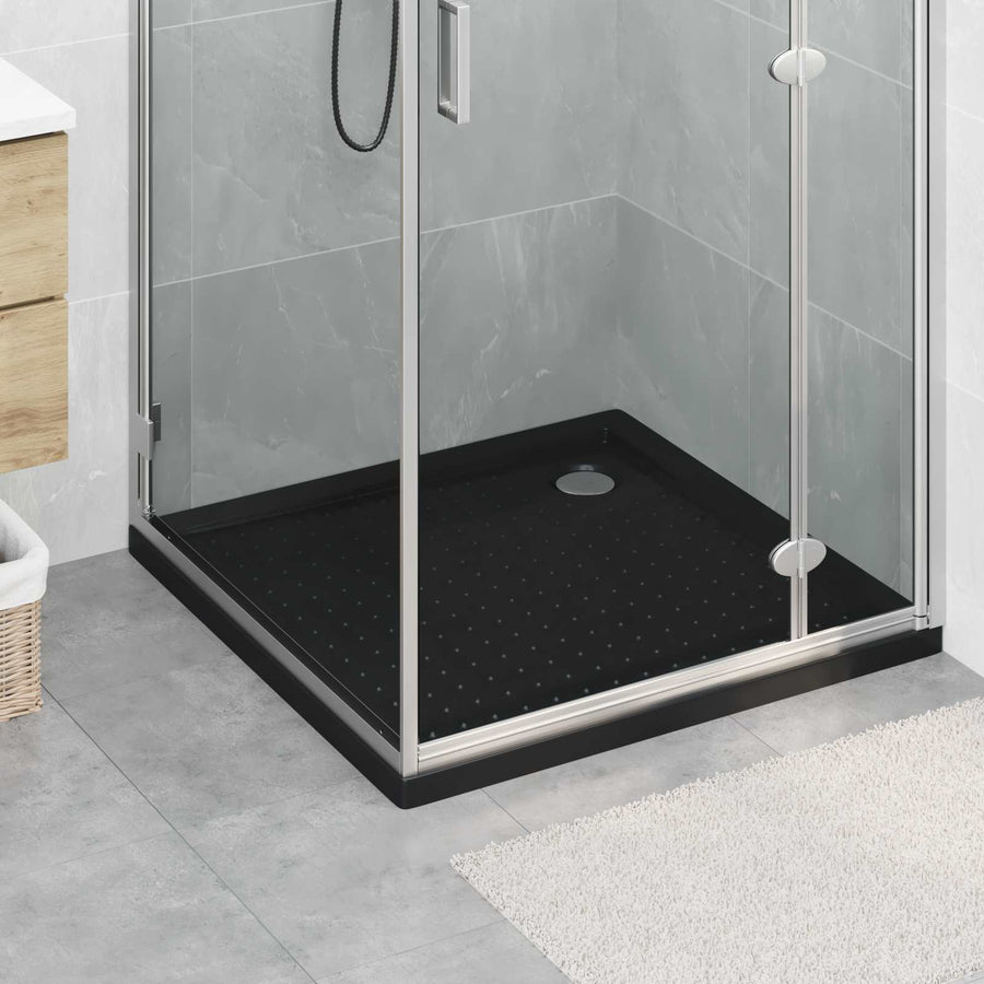 Douche Basis Tray met Dots 90 x 90 x 4 cm ABS Zwart