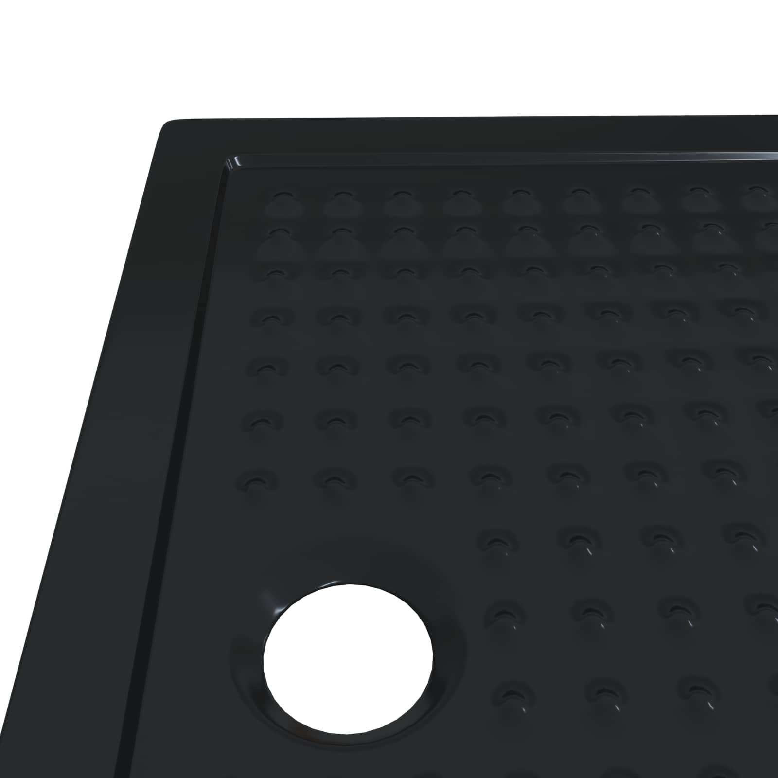 Douche Basis Tray met Dots 100 x 70 x 4 cm ABS Zwart