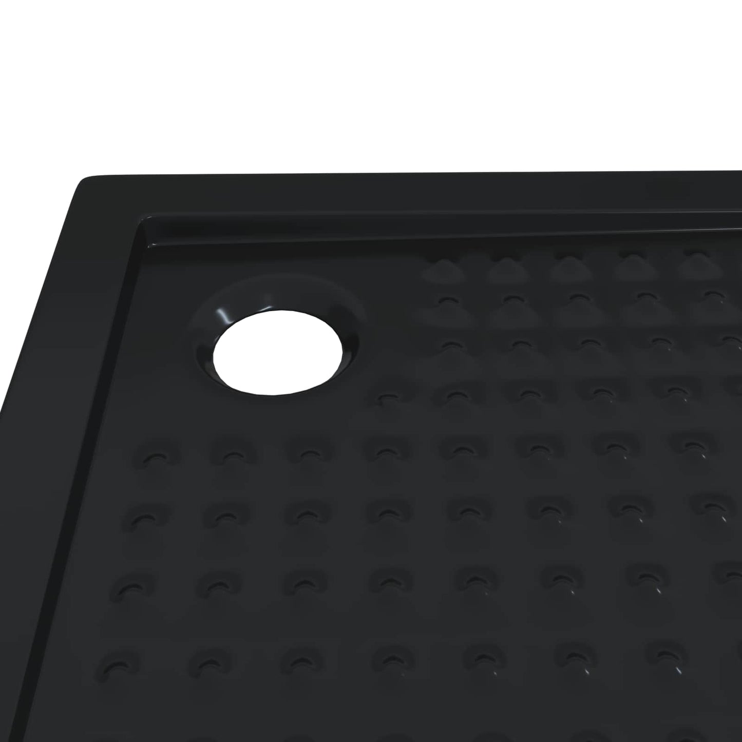 Douche Basis Tray met Dots 80 x 80 x 4 cm ABS Zwart