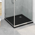Douchebak 80x80x4 cm ABS zwart
