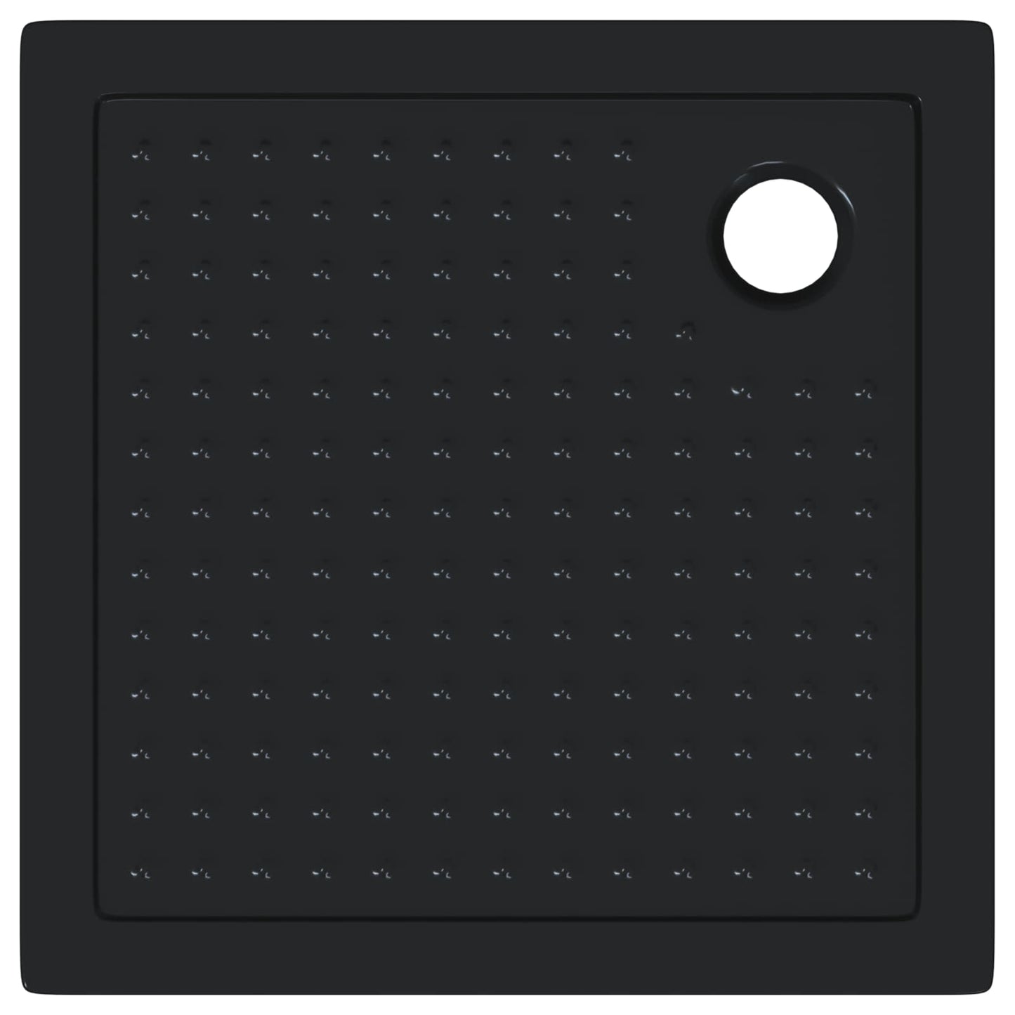 Douche Basis Tray met Dots 80 x 80 x 4 cm ABS Zwart