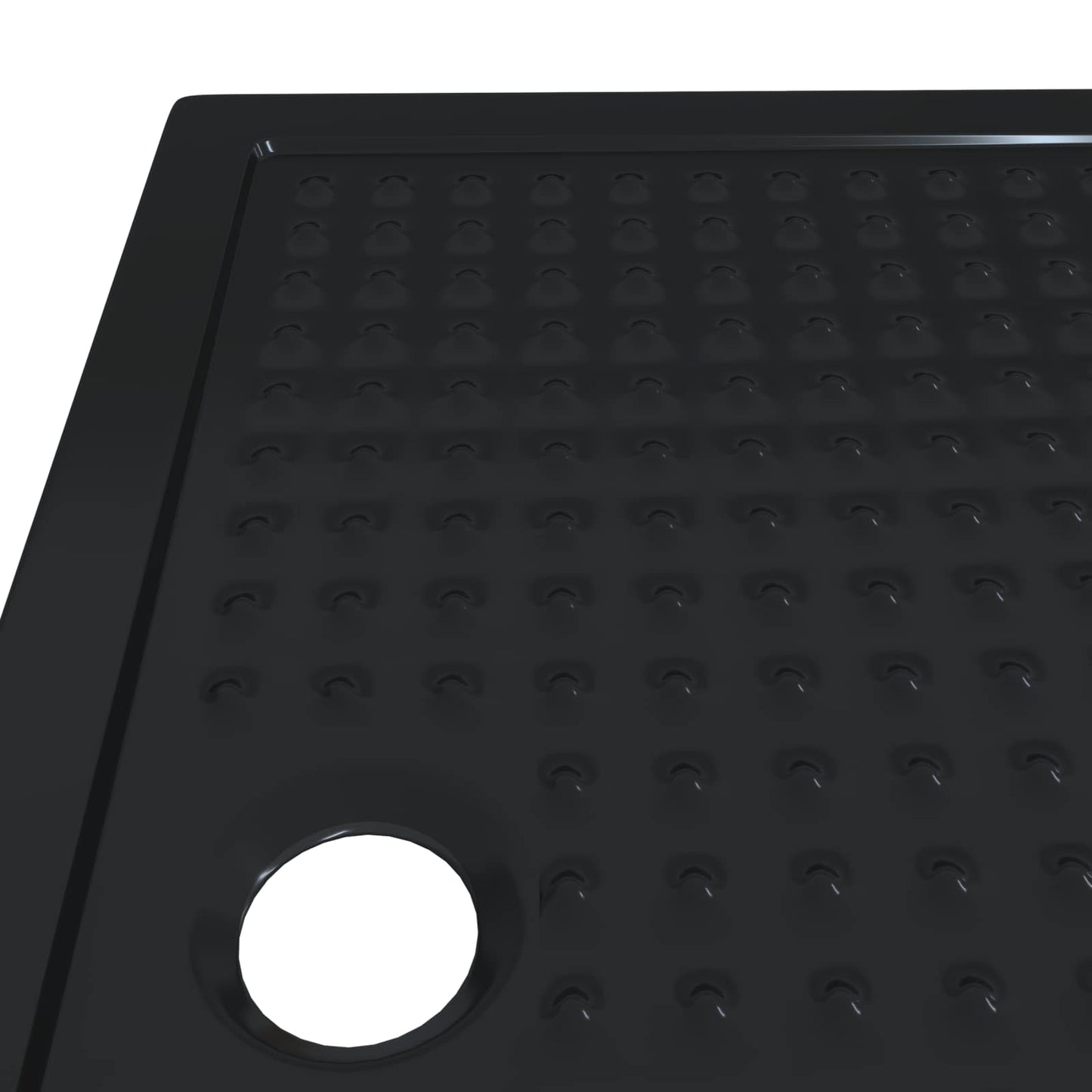 Douche Basis Tray met Dots Zwart 120 x 80 x 4 cm ABS
