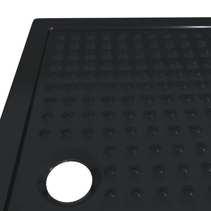 Douche Basis Tray met Dots Zwart 120 x 80 x 4 cm ABS
