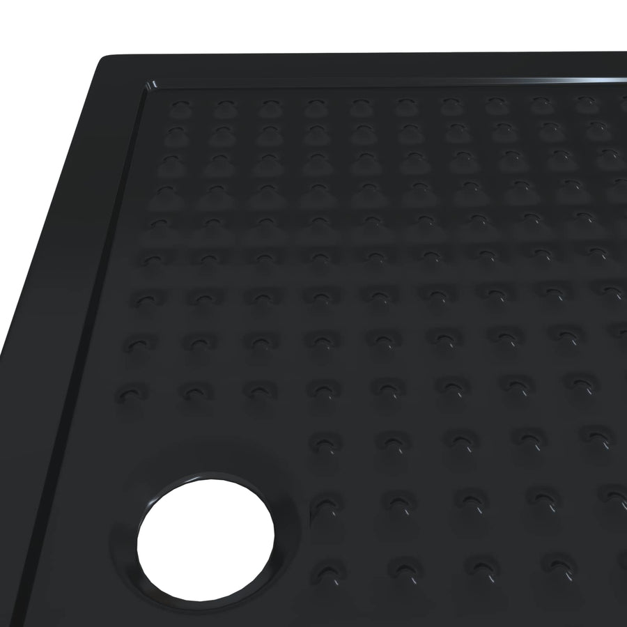 Douche Basis Tray met Dots Zwart 120 x 80 x 4 cm ABS