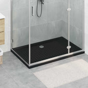 Douchebak 120x80 cm zwart ABS antislip