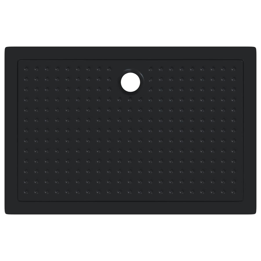 Douche Basis Tray met Dots Zwart 120 x 80 x 4 cm ABS