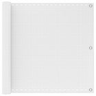 Balkonscherm 90 x 1000 cm wit HDPE aluminium