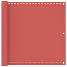 Balkonscherm 90 x 700 cm terracotta HDPE aluminium