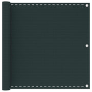 Balkonscherm 75 x 1000 cm donkergroen HDPE aluminium